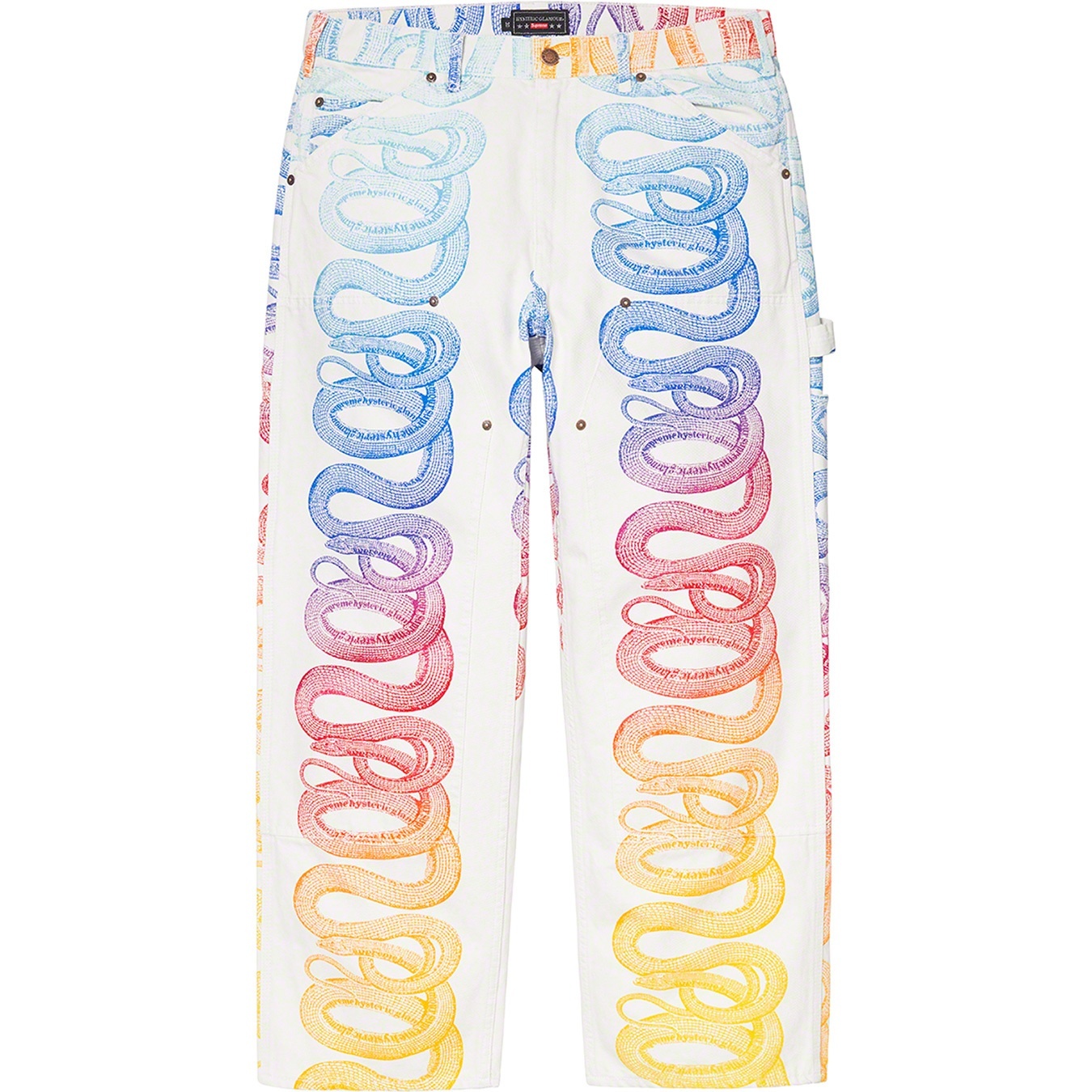 Supreme®/HYSTERIC GLAMOUR Snake Double Knee Denim Painter Pant view 8